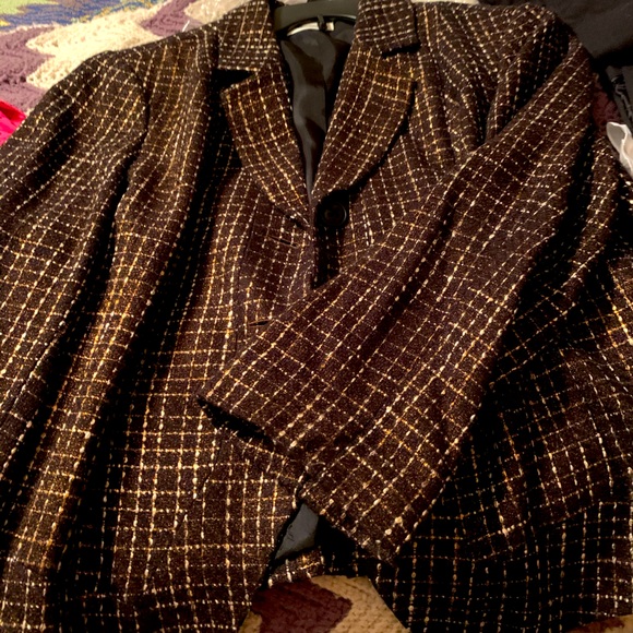 Coldwater Creek Jackets & Coats Womens Brown Tweed Jacket Poshmark